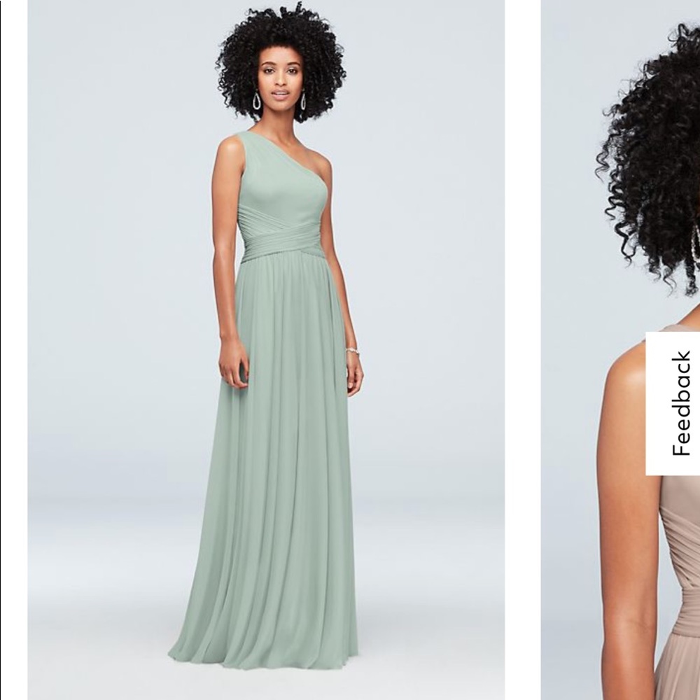 Size 14 Dust Sage David’s Bridal Bridesmaid Dress